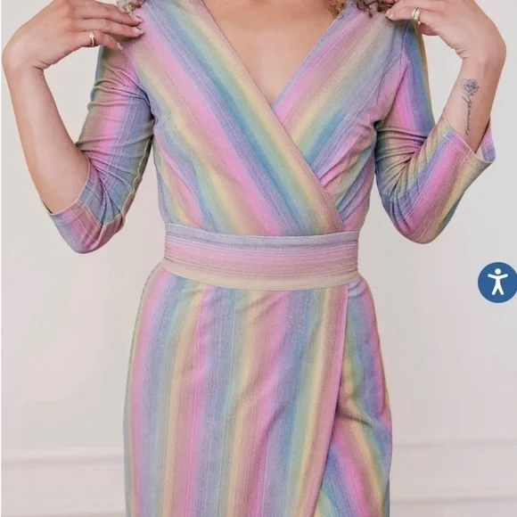 Rainbow Maxi Dress - Picture 2 of 2